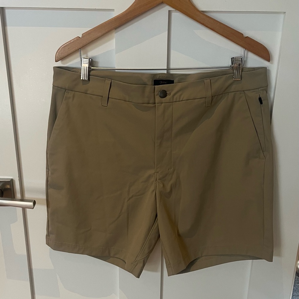 Quince Men's Tan Ultimate Commuter
Short 7 Inch. Size 36”